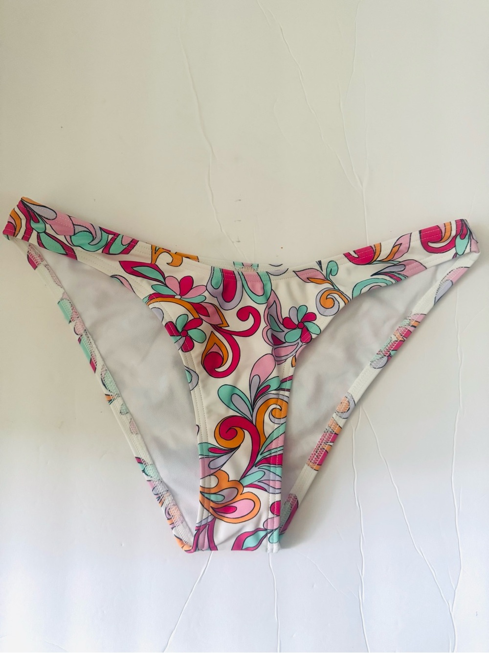 NEW LOOK Bikini Bottoms Paris Psych V Paisley Floral Style Bikini Bottom Size M